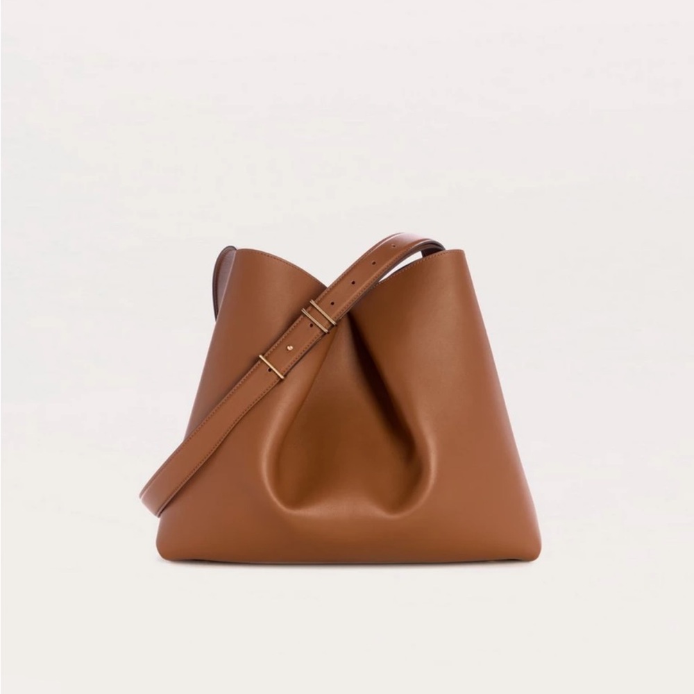 rag & bone Tan Leather Slouch Shoulder Bag